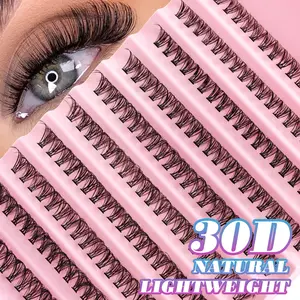 10 rows of 200 individual false eyelashes, 30D curl, 8-16mm, DIY false eyelashes, dense and fluffy, natural makeup effect, reusable, suitable for home or outdoor use, suitable for daily life, weddings, dates, parties, travel, spring and other occasions. E