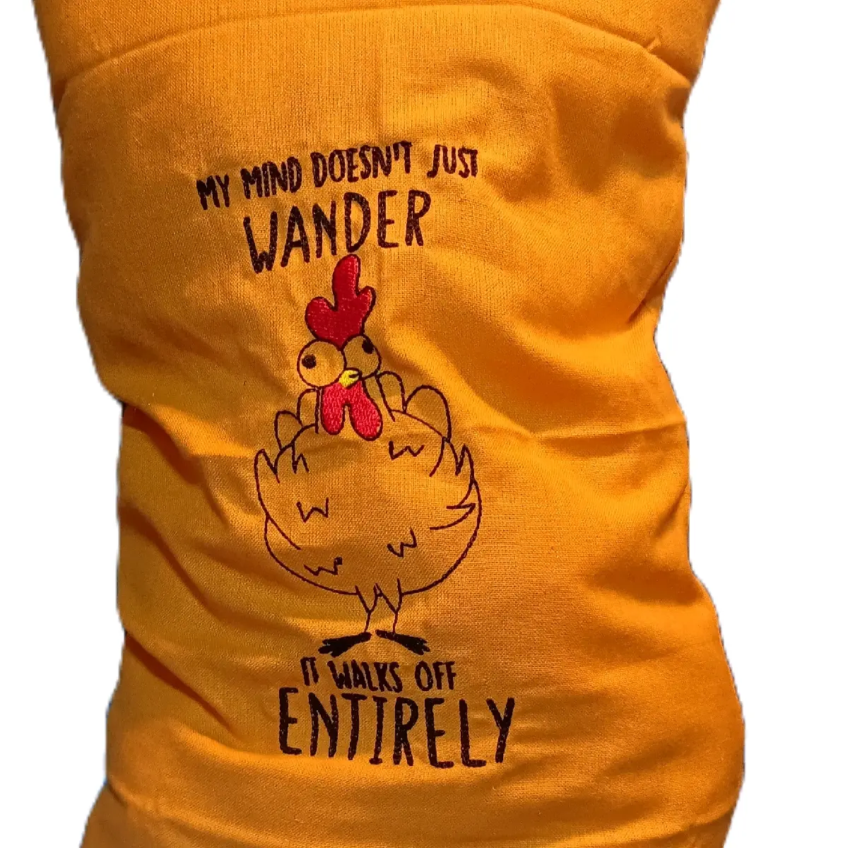 Handmade Embroidered Chicken Pillow - Soft Furnishing for Cozy Nights