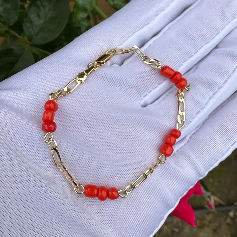 Hypoallergenic Gold-Tone Parent-Child Bracelet – Durable Matching Accessory for Family & Holiday Gatherings