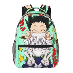 Hunter x Hunter school backpack with large capacity — casual daypack for outdoor sports and office; cartoon Hunter x Hunter merchandise laptop backpack/school bag for boys and girls, ideal as a gift