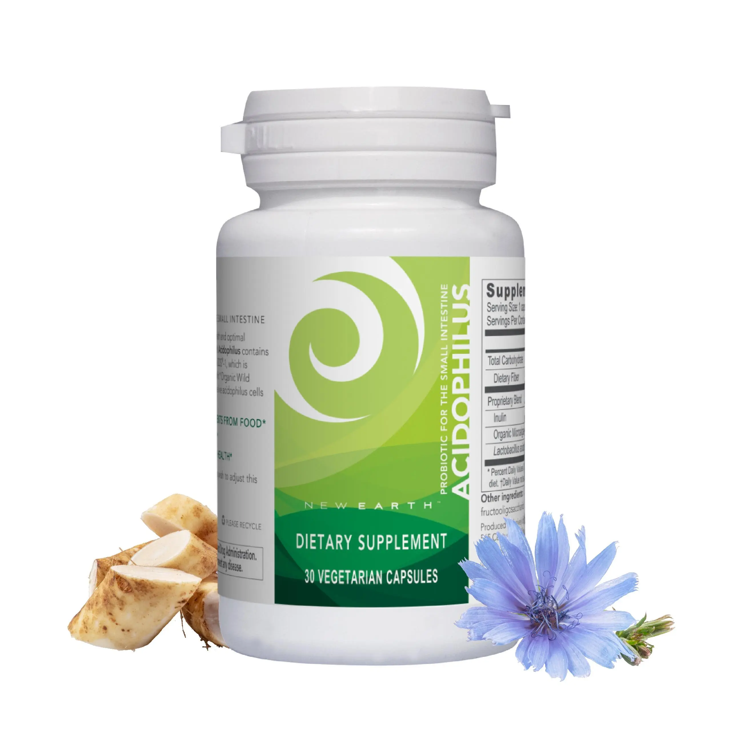 Acidophilus Probiotic with Lactobacillus DDS-1 & Organic Wild Microalgae (AFA) – Supports Digestion, Nutrient Absorption & Immune Health | Vegan, Non-GMO, Gluten-Free