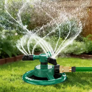 360 Rotating Lawn Sprinkler, Automatic Garden Watering System, Large Area Coverage Irrigation, Heavy Duty Yard Sprinkler fo Outdoor Spray