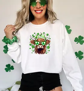 Lucky highland cow DTF Transfer - Adult Size Transfer ONLY