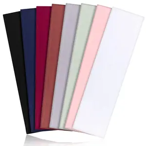 8 Pack Sport Headbands for Women Elastic Soft Fabric Non-Slip Hair Bands Perfect for Workout Yoga Running and Daily Sports Activities Comfortable Breathable Material