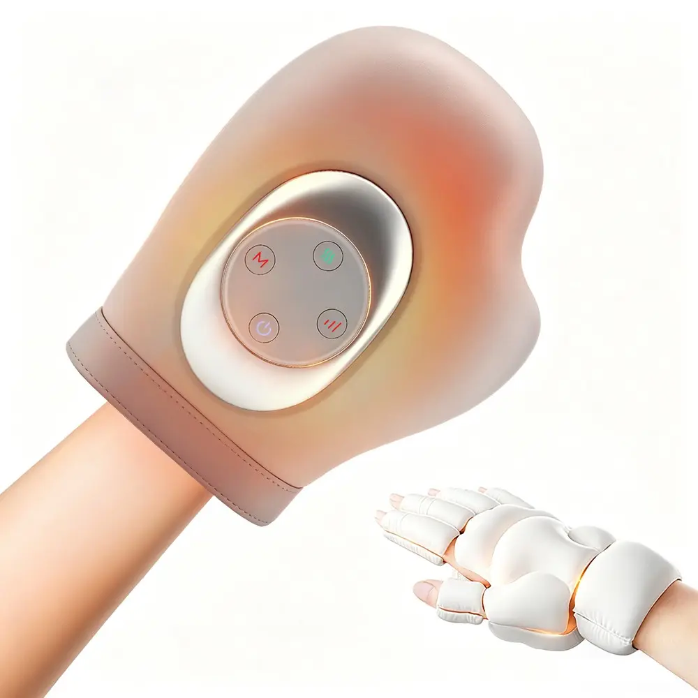 Electric Hand Massager, Lightweight with Adjustable Air Compression, Adjustable Relaxing, Relaxation Aid, Relief Hand Muscles & 3-Level Heat Therapy, Perfect Gift for Mom Dad & Office Workers