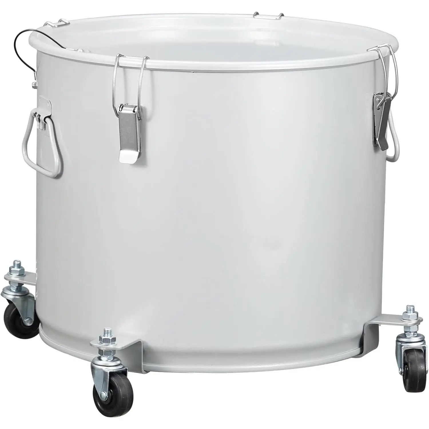 Fryer Grease Bucket 10 Gal, Oil Disposal Caddy, Steel Fryer Oil Bucket With Rust-Proof Coating, Oil Transport Container for Hot Cooking Oil Container With Lid & Lock Clips & Filter Bag