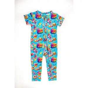 Short Sleeve Zip Romper