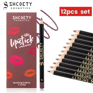 12Pcs Matte Lip Liner Set – Smooth & Creamy Texture, Easy to Layer and Build Color, Defines Lip Contour Naturally, Everyday to Party Makeup Must-Have