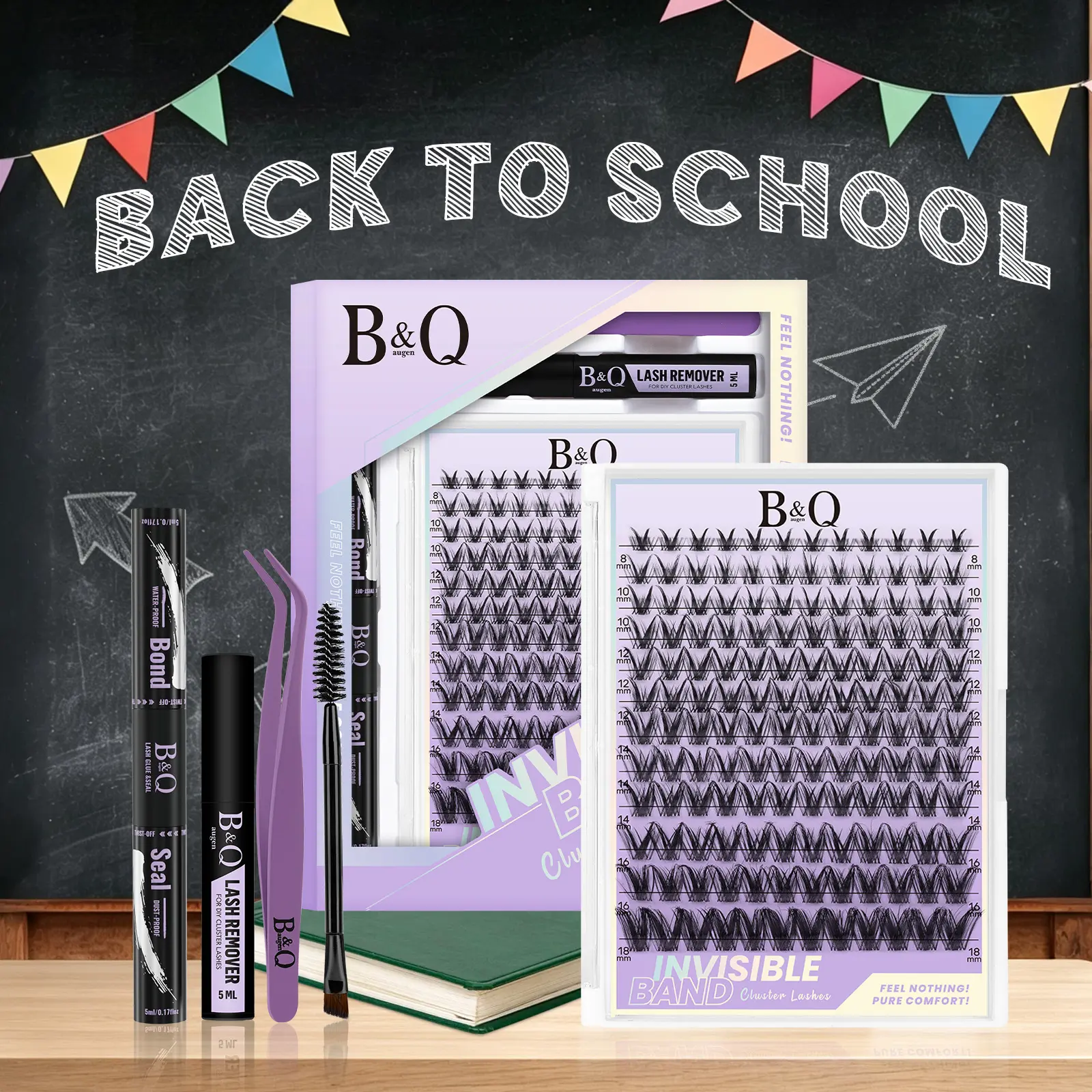 Victory Lash Kit l B&Q 2.0 Upgrated Victory Kit,144pcs Individual Spiky Manga Clusters,C Curl for DIY Eyelashes Extension,Waterproof Long Lasting Outdoorfun Makeup Cosmetic Vacation Lash #dealsforyoudays,back to school