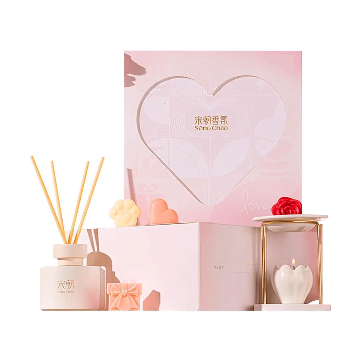 SONG CHAO Scented Candle Melting Wax Gift Set - Flameless Aroma Diffuser Mini Candles for Home Fragrance & Special Occasions