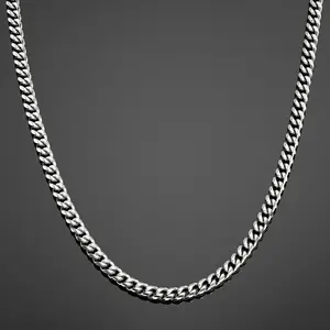 Cuban Link Chain 7mm - Silver RG154