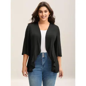 BLOOMCHIC Plus Size Lotus Hem Curvy Kimono Cover-Up M-6X 2026 Spotlight,Summer wins,Deals for you days