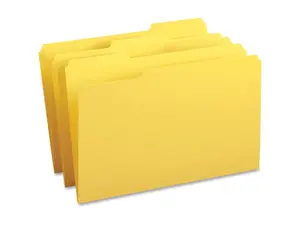 Business Source 1/3-cut Tab Legal Colored File Folders
