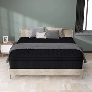 Hybrid Pocketed Coil Mattress 12&14 Inch With Memory Foam Breathable And Cooling In A Box