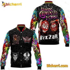 Insane Clown Posse Baseball Jacket, Bizzar Punk Rock Varsity Bomber, Retro Music Streetwear Gift for Fans
