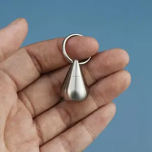 Mini Stainless Steel Pill Storage Box, 1 Count  Portable Mini Pill Case Pendant, Waterproof Pill Organizer for Travel Outdoor Home Dormitory, Medicine Organizer