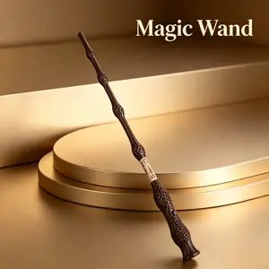 Magic Wand Toy for Fantasy Hobby Fans, Interactive Cosplay Accessory with Free Flame Consumables, Novelty Wizard Roleplay Prop for Teen & Adult Enthusiasts