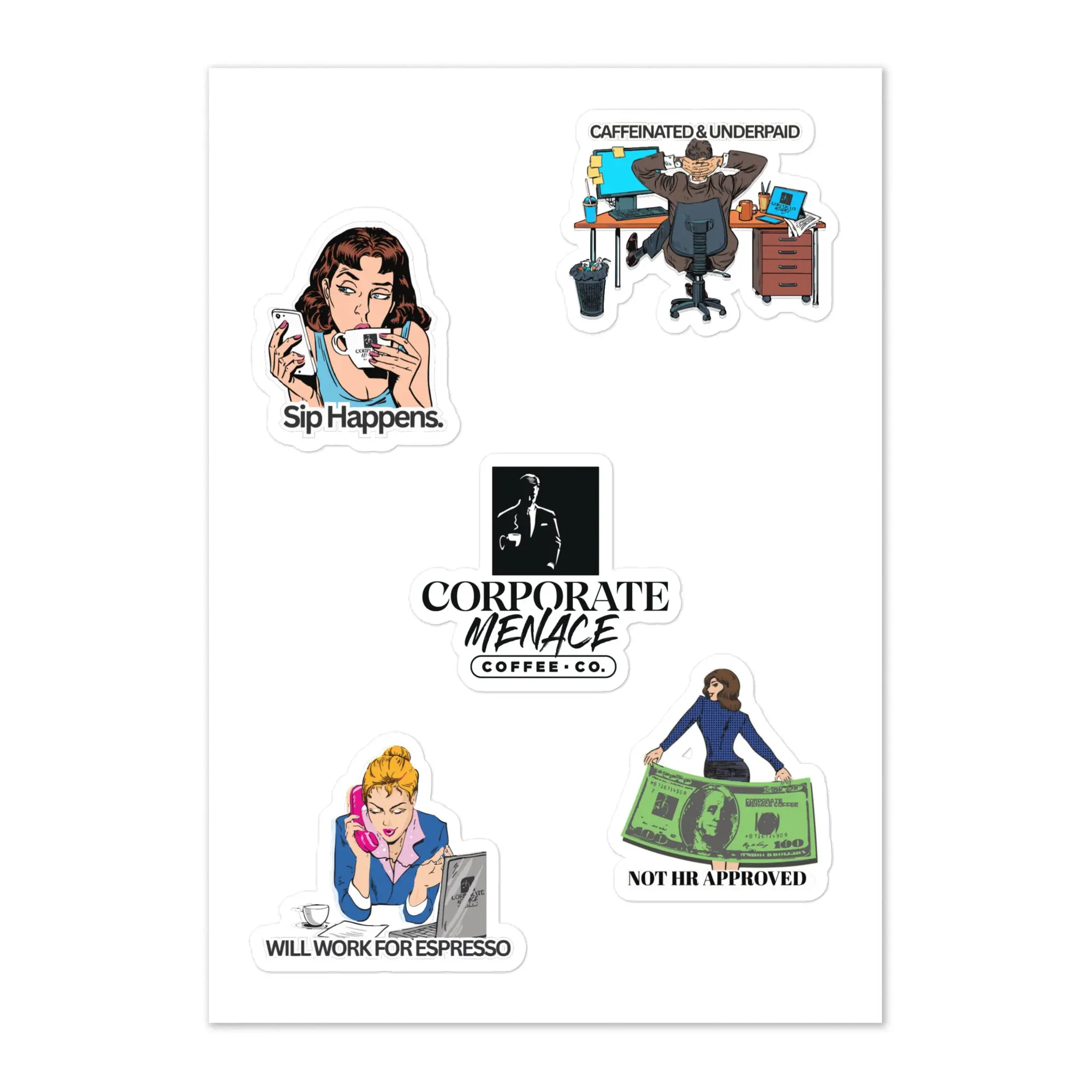 Corporate Menace Sticker sheet