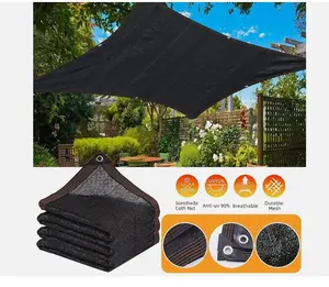 80% 90% UV Sun Shade Cloth Net Outdoor Patio Plant Cover Grommets Cover Garden
