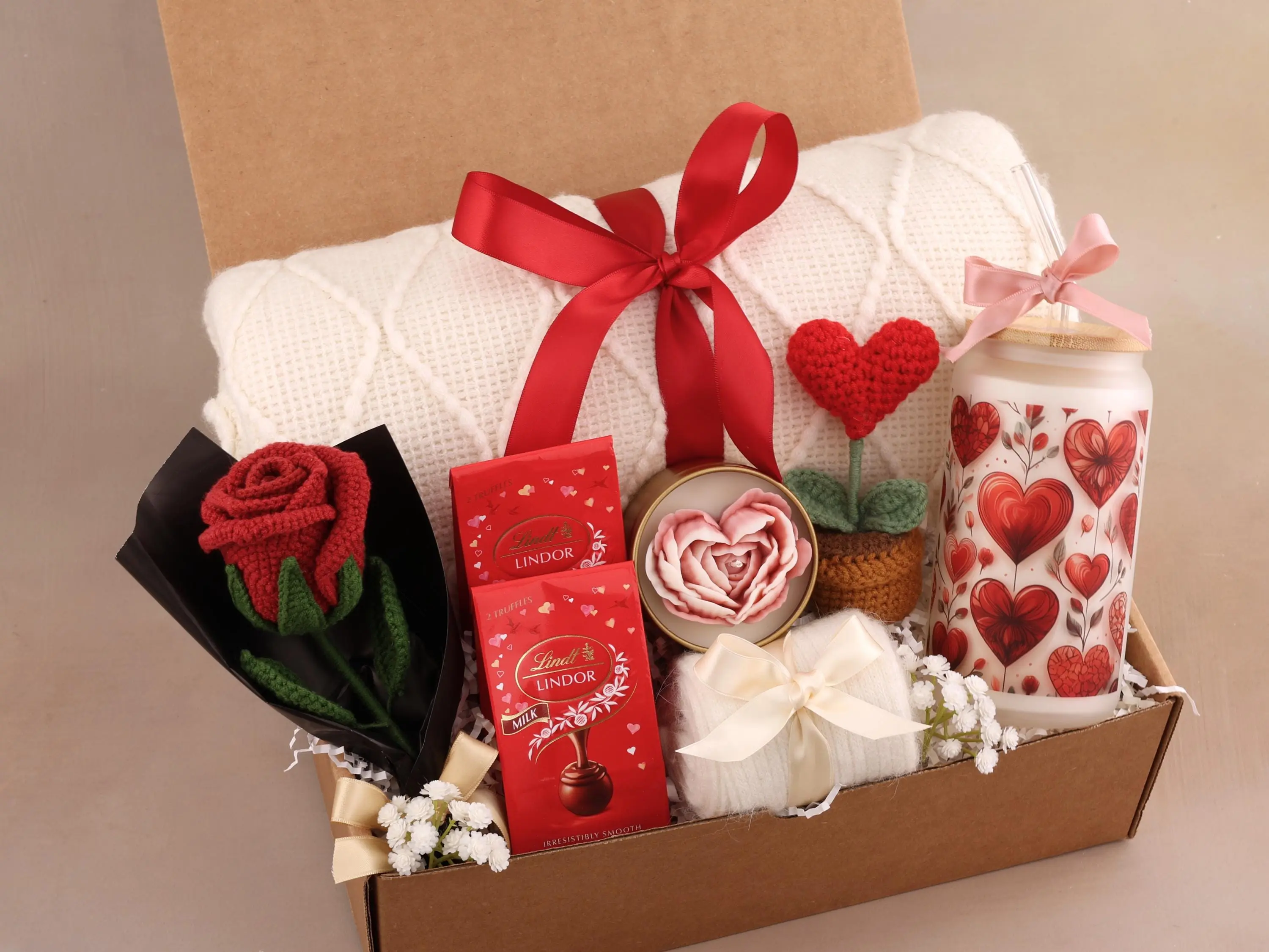 NEW Personalized Gift Box for Her, Handmade Gift Basket for Women, Care Package for Best Friend, Self Care Box NEW Personalized Gift Box for Her, Handmade Gift Basket for Women, Care Package for Best Friend, Self Care Box