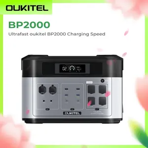 BP2000 LiFePO4 Power Station, Solar Powered Generator 2048Wh with 5x 2200W AC Outlets, Bi-directional Battery Generator for Home Power Outage, Outdoor Camping RV