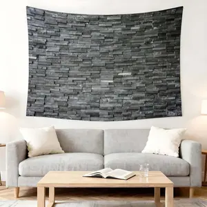 1 Pc Tapestries Wall Decor Modern Grey Brick Pattern Home Decor Living Room Aesthetic Background Fabric Festival Party Décor Elegant Tapestry Design Indoor Wall Hanging Art Versatile Textile Art