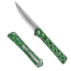 FLISSA Tactical Folding Knife 4.5" Folding Pocket Hollow-out Handle Pocket Knife