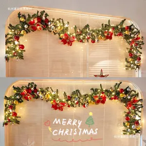 2.7m Christmas Decoration Christmas Light Ball Vine Garland Dense Window Hanging Christmas Decoration Scene Arrangement