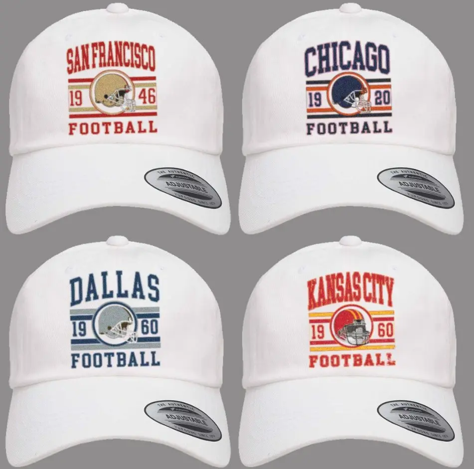 Vintage All Team Football CLASSIC Hat, Retro Football Fan Accessory, Football Cap