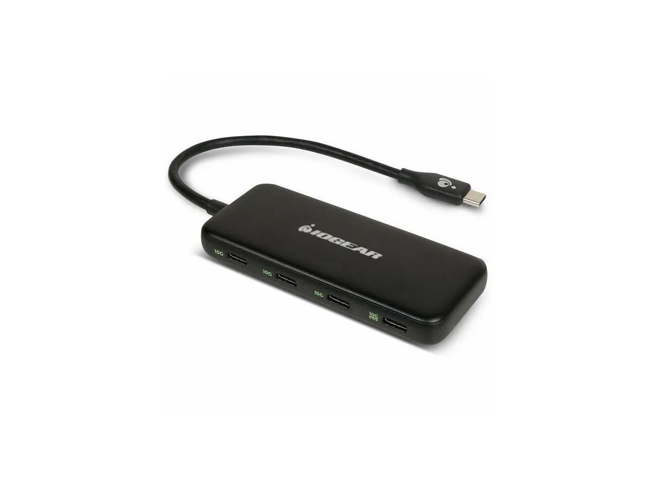 IOGEAR 4 Port USB-C Hub - USB Type C - 1.25 GB/s - Solid State Drive, Hard Drive, Smartphone, Card Reader, Notebook, Tablet - 4 USB Port(s) - PC, Mac