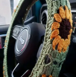 Crochet Steering Wheel Cover