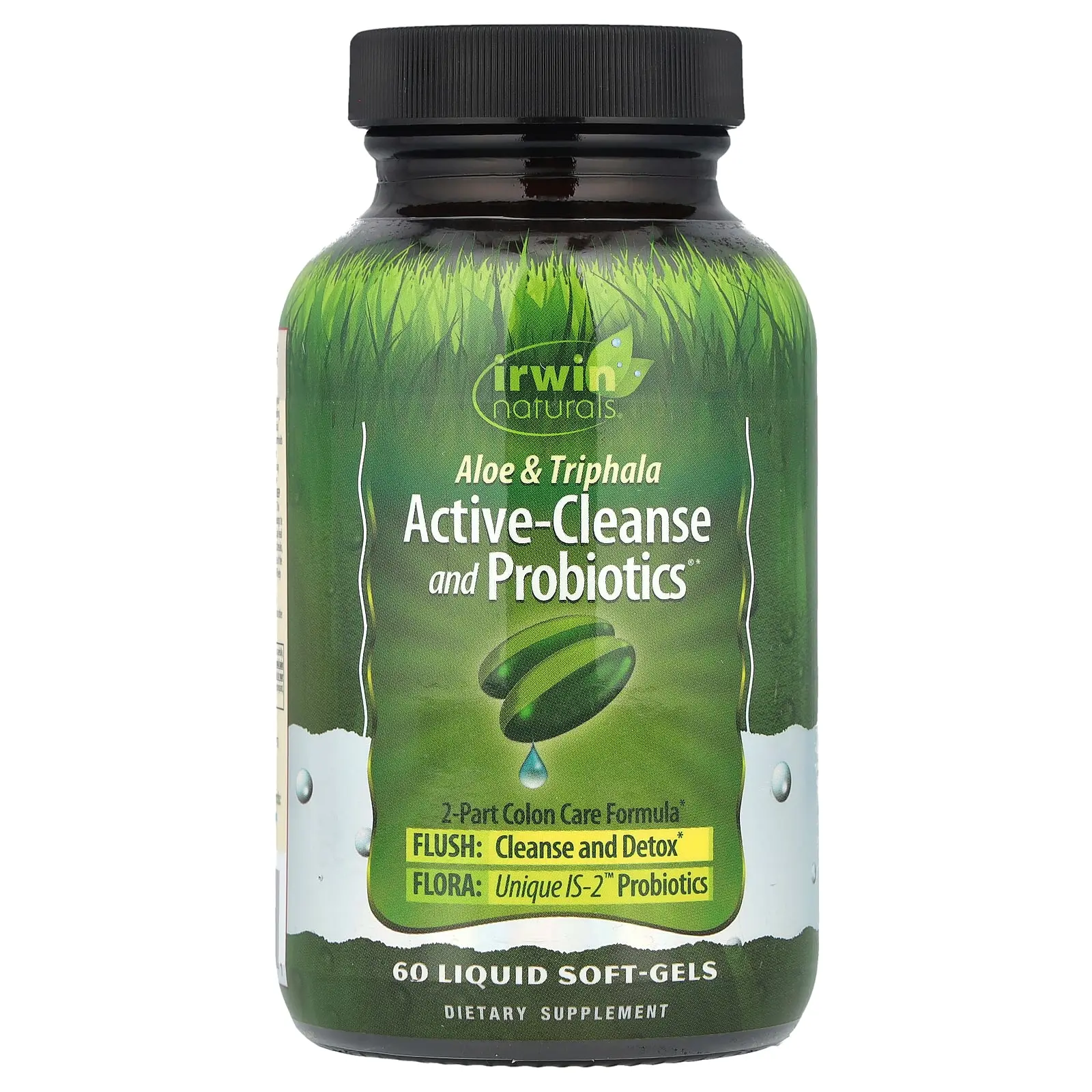 Irwin Naturals Aloe & Triphala Active-Cleanse and Probiotics®, 60 Liquid Soft-Gels