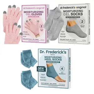 Ultimate Moisturizing Trio - Fuzzy Heel Socks + Full Gel Socks + Gel Gloves - Soothing Color Combination - Dry Skin Treatment