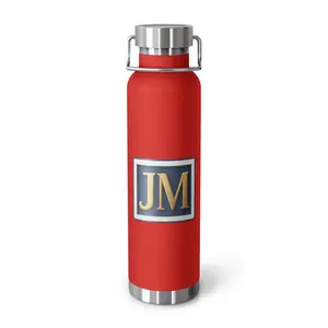 Copper Vacuum Insulated Bottle 22 oz Stainless Steel Spill-Proof Drinkware Flask BPA-Free Scratch-Resistant Powder-Coat Finish