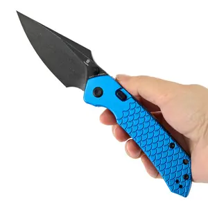 TENABLE Fenrir Top Liner Lock Folding Pocket Knives - B1034H Series, 3.4" Nitro-V Blade, Compact Aluminum-G10 Handle Kitchen Tool