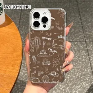 Girly Magnetic Case for iPhone11/12/13/14/15/16/17/promax, Western Howdy MagSafe Ready, Slim Fit, Drop-Proof | Perfect for Soft Girl Aesthetic