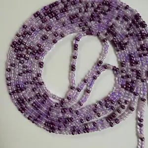 Waistbeads Purplelicious - Vibrant Purple Tones for Enhanced Look - Perfect for Fashion Accessories. 60in