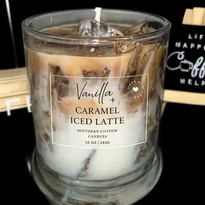 Caramel latte coffee candle