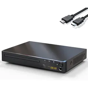DVD Player with HDMI for TV, Region Free DVD Player with  Picture Quality,Microphone Port,USB Playback,HDMI & AV  Included,Not Support Bluray