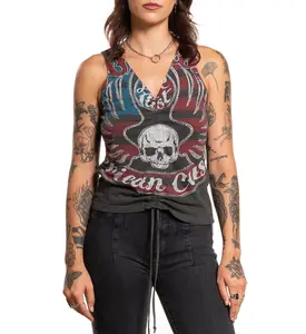 Affliction Women's Tanks/Top T-shirt Ring Of Fire