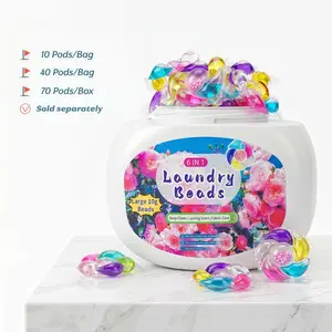 TIKTOK MADE ME BUY IT UPGRADED 6-IN-1 LAUNDRY CAPSULES, Laundry detergent pods, 10g Concentrated Pods, High-Active Formula, Long-Lasting Scent, Odor Eliminator, Stain Remover, Fabric Softener, Say Goodbye to Stains & Bad Smells