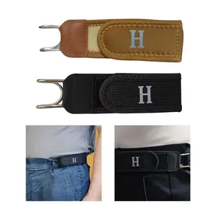 2 Pieces No Buckle Stretch Belt for Jeans Portable Stylish Metal Hook Buckleless Belt Black|Clothing, Shoes & Accessories | Women&Men Accessories | Belts