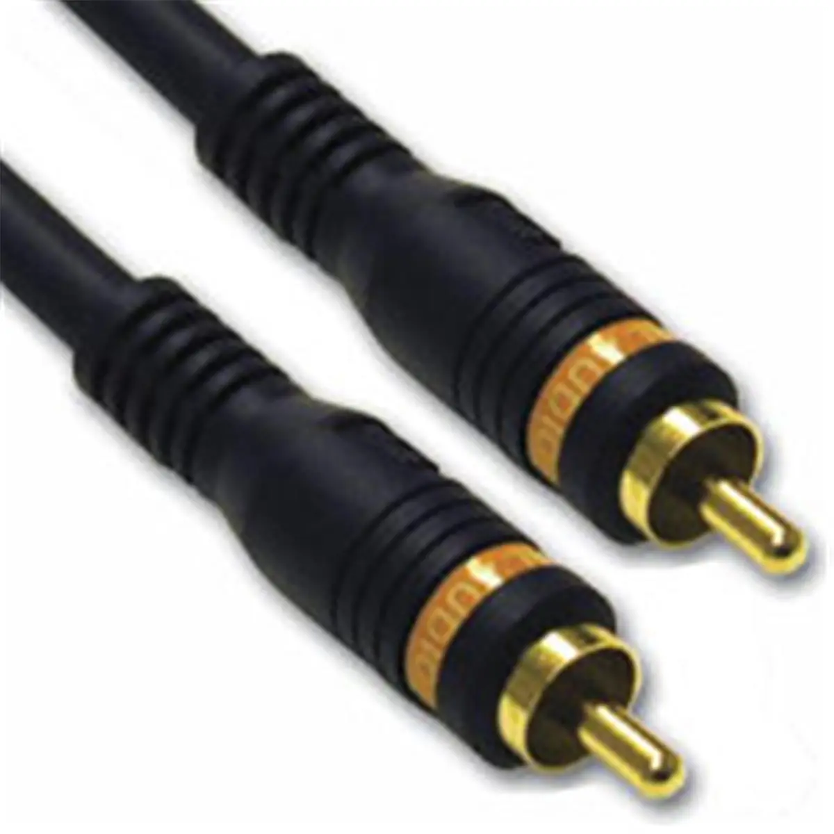 212 MAIN Black Velocity Series Low-Loss Oxygen-Free Gold Digital Audio Coax Interconnect Cable, 3ft Long, Durable Aluminum Accessories, Noise Reduction, Gold Cables