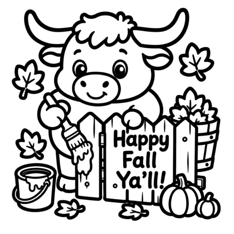 Chubby Fall Cuties Coloring Book, Bold Designs, Easy-to-Color Pages, Art Supplies for Creative Activities, Art Materials