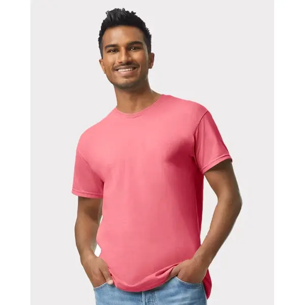 Heavy Cotton T-Shirt for Men and Women, Classic Short Sleeve Crew Neck, Antique Cherry Red, Size XL