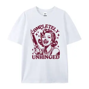 Plus Size Women's Casual Graphic Print Short Sleeve Crew Neck T-Shirt made in USA Tees Women Tops