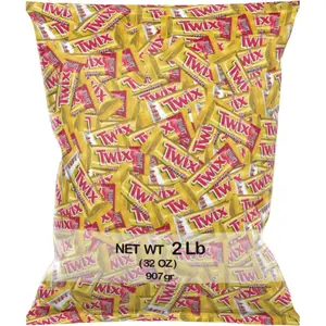 Twix Minis (2Lb) Mini Bar Snack Pack Individually Wrapped Chocolate for Christmas, Halloween & Easter
