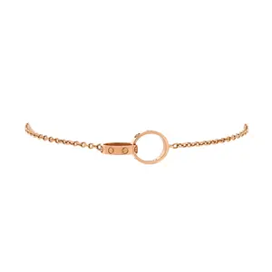 Pre-owned Cartier Love Interlocking Bracelet 18K Rose Gold by Rebag