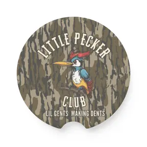 Lil'Pecker Club Lil Gents Making Dents Tree Camo Soapstone Cup Holder Coasters - Vehicle decor, Car Interior Accessories, Perfect Gift for Her