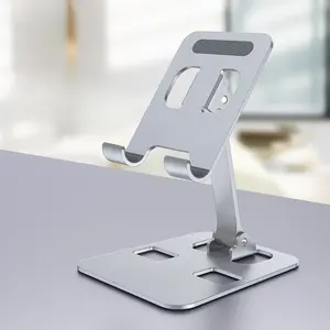 1pc Aluminum Multifunctional Foldable Mobile Phone Stand, Portable Smartphone Stand, Tablet Stand, All-metal Universal Mobile Phone Stand, Stable Phone Holders